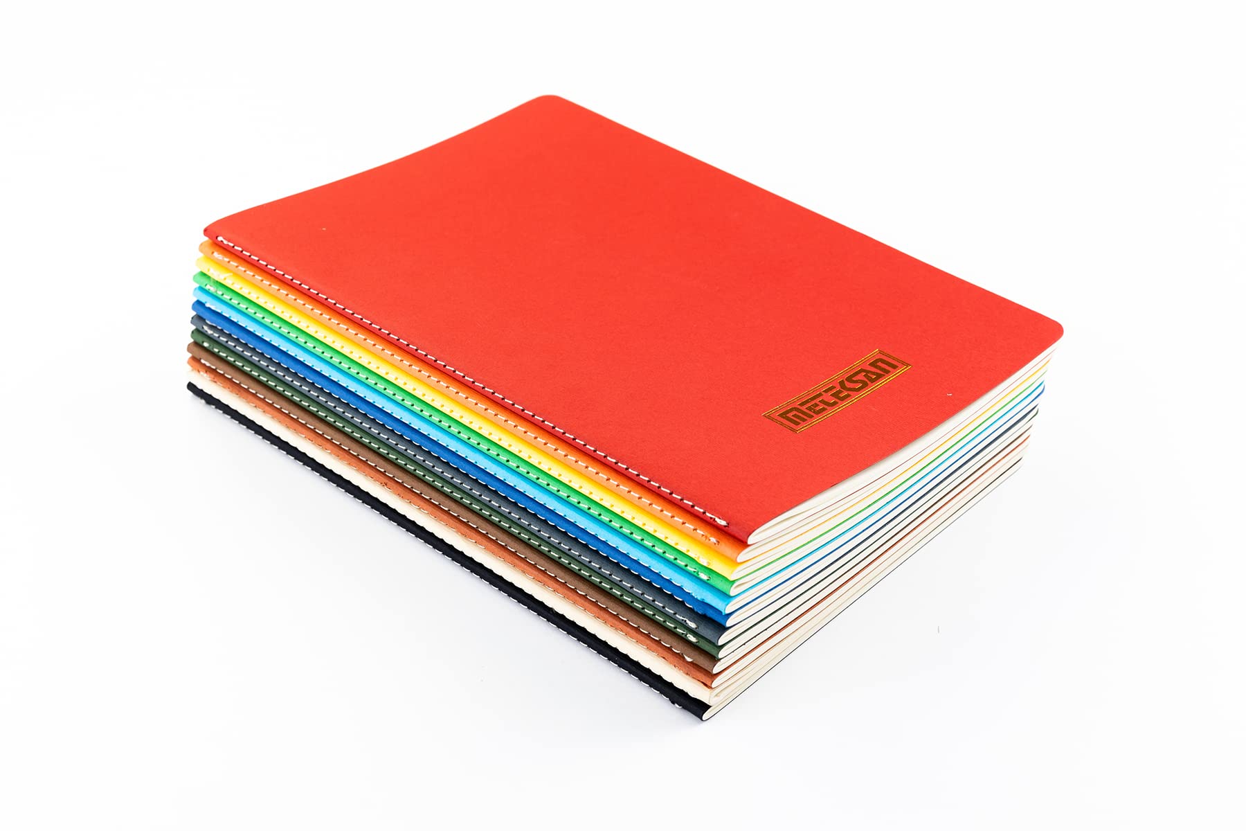 Meteksan Notes 17x24 cm Karton Kapaklı İplik Dikişli Defter, 32 Yaprak, Düz, Bej