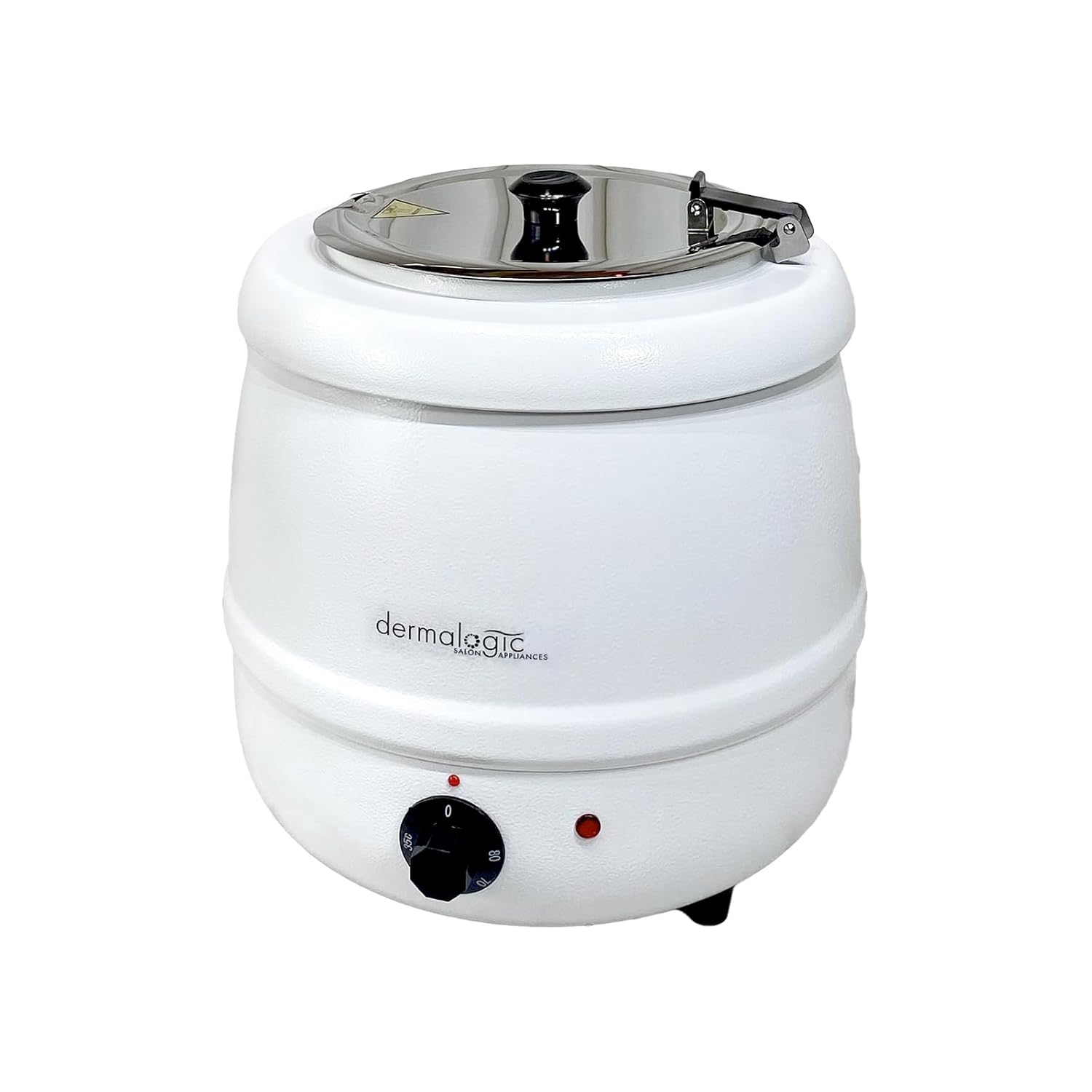 DERMALOGIC Paraffin Wax Kettle Warmer Salon Spa Professional 10L Capacity, White