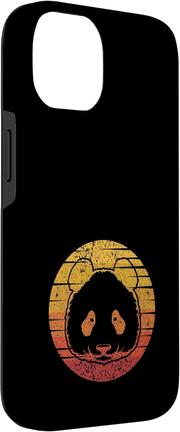 Retro Panda Bear Ailuropoda Melanoleuca Friend Giant Panda Case for iPhone 14 image 3
