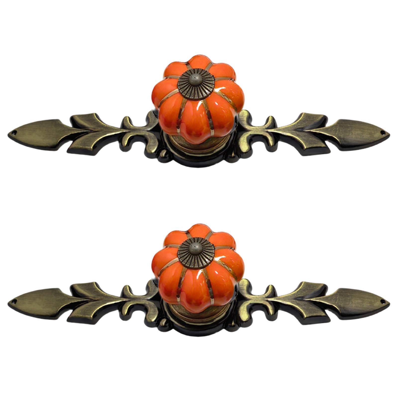 Pangboer B Zincs Alloys Drawer Handle European Cottage Styles Cabinet Pull Rod Pumpkins Smooth Grip Installation Farmhouses Cabinet Handle Pair