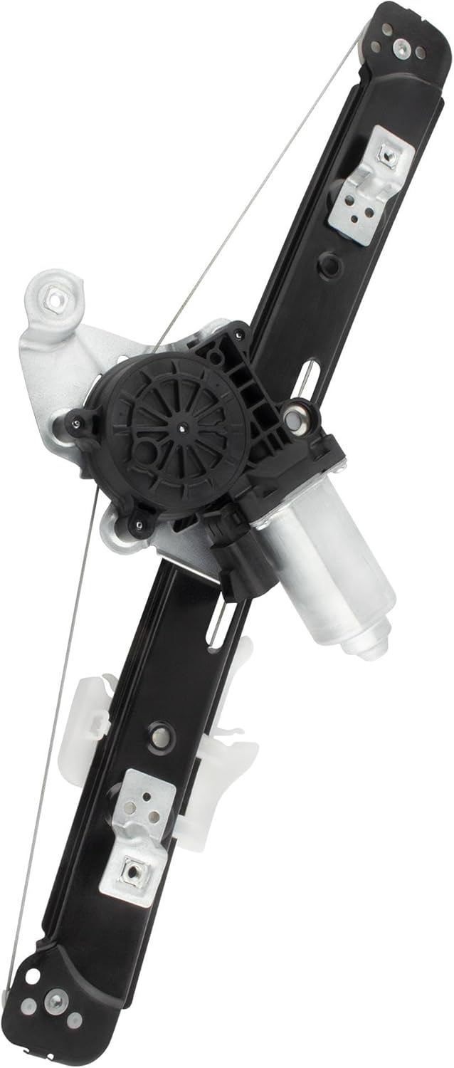 BOXI Rear Passenger Right Side Power Window Regulator with Motor Fits for Chevrolet Malibu 2008-2012 / for Saturn Aura 2007-2009 / Replaces 22849387