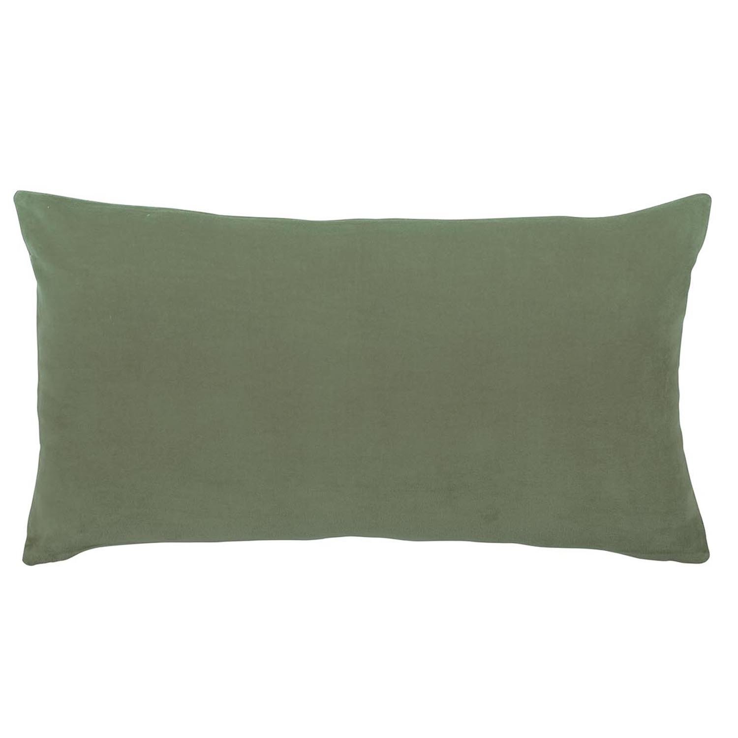 Coussin Elise Craie 40x65 sauge de alta calidad textil liso