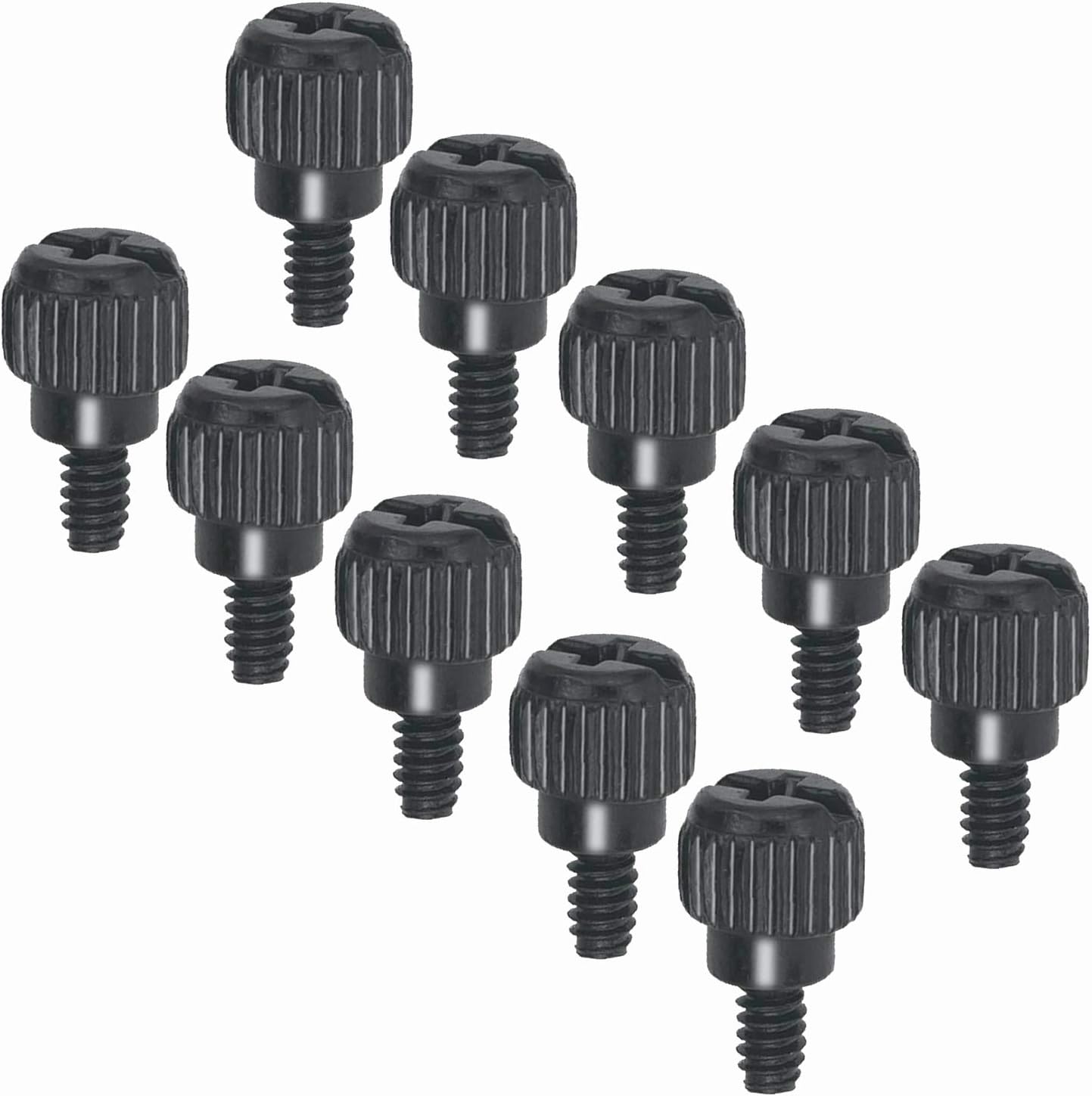 10 x Computer Case Thumbscrews (6-32 Thread) PC Computer Case Fastener Thumb Screws,for Cover/Power Supply/PCI Slots/Hard Drives