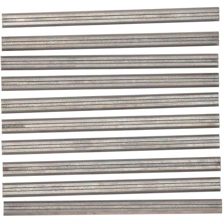 3-1/4 82mm Carbide Tipped Planer Blades Knife Portable Hand Wood Razor For DeWalt DW680K D26677K Bosch PL1632 PL2632K Makita KP0810 KP0800K WEN 6530 B&D Craftsman Ryobi Hitachi most Hand Planer 10pc