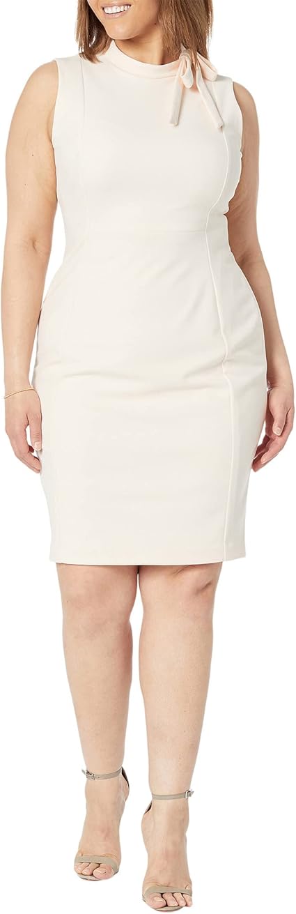 Amazon.co.jp: Calvin Klein ノースリーブスキューバクレープ