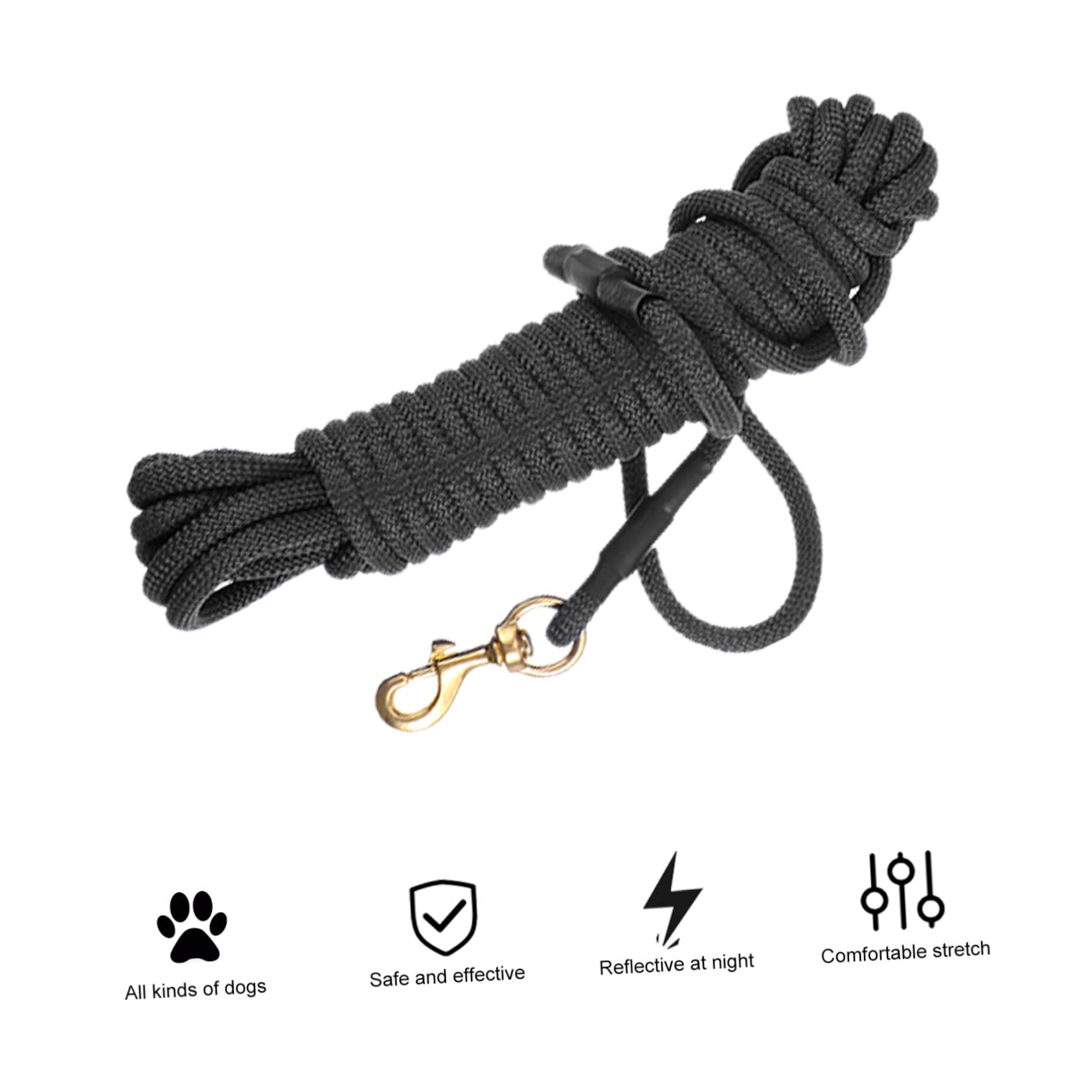 ibasenice Laisse pour Chien Longue de Adaptée pour Grands Chiens pour Promenades et Dressage Extérieur