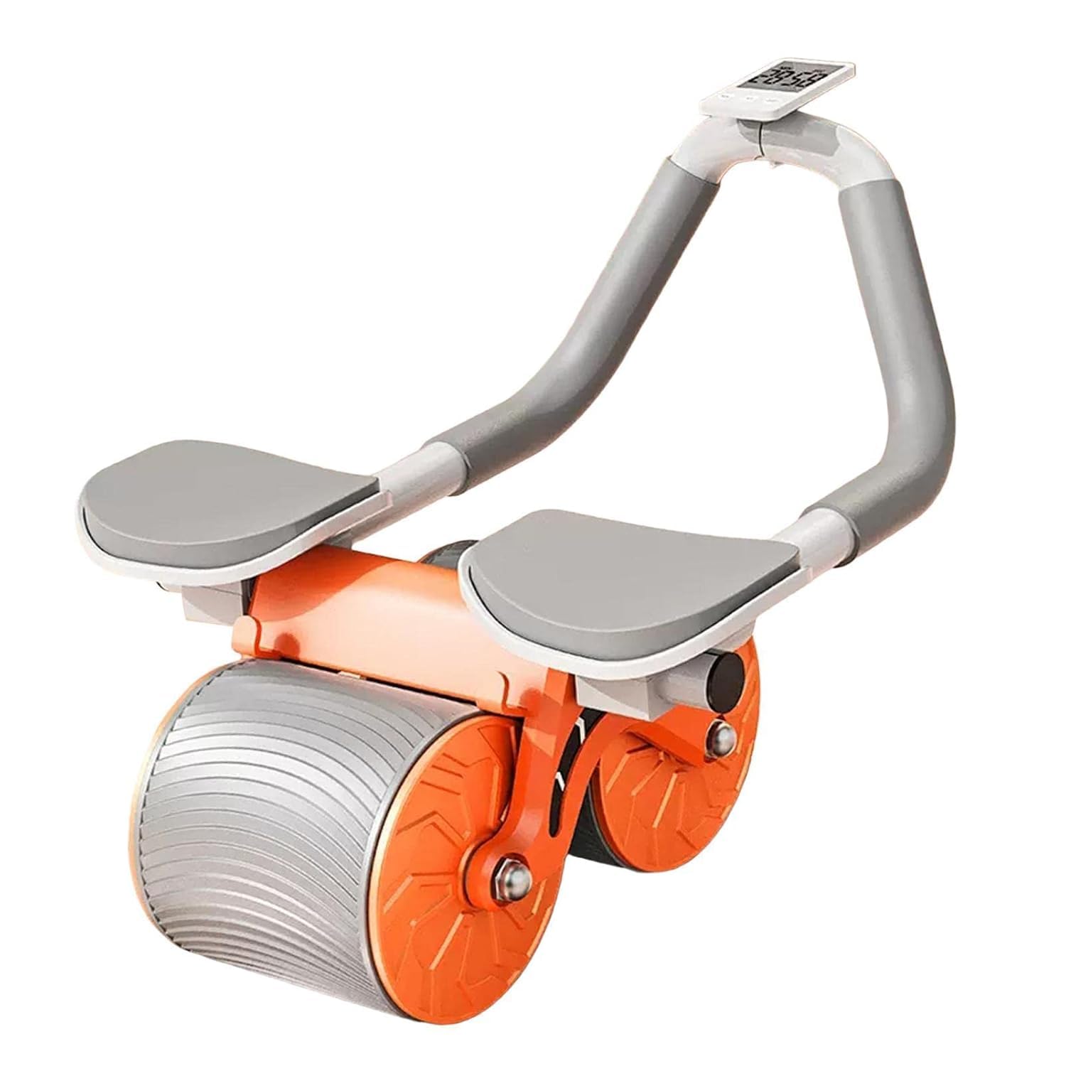 Ab Roller by A2Z2U Group. Automatic Rebound Exercise Wheel with Elbow Support. Best for Home Exercise. Includes Timer and Kneepad. Strengthens Core. Made of Robust Metal and Plastic.
