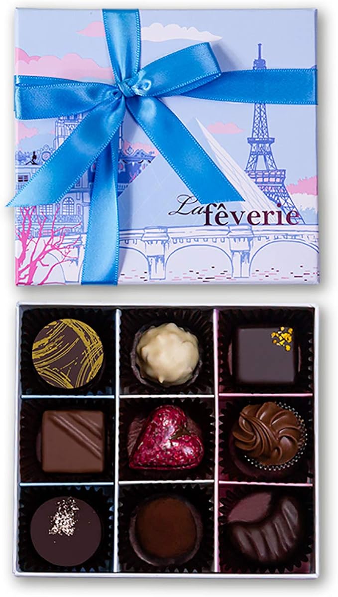 Amazon ラ フェヴァリ フランス直輸入チョコレート ボヌール9個入 ラフェヴァリ チョコレート菓子 通販