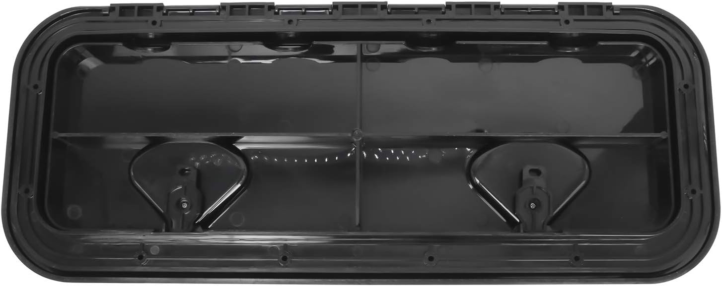 Amarine Made Boat Hatch Access Hatch and Lid Marine Grade 24" x 9-5/8" for Marine Caravan RV-White