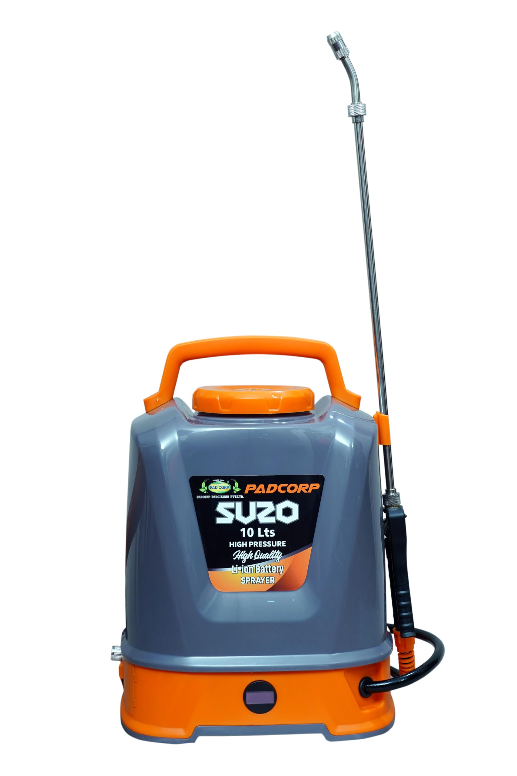 PAD CORP by PADGILWAR CORPORATION Pad Corp Suzo Lithium-Ion Battery Sprayer for Gardening, Office, Farm House (Orange Grey 10 Liter)-image-5