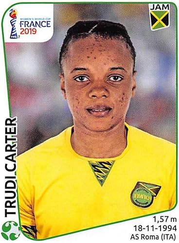 2019 Panini FIFA Women's World Cup France Album Stickers (Individual Sticker Only) Soccer #250 Trudi Carter Jamaica 2 Inch by 2 12 Inch Collectible