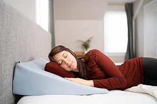 Acid Reflux and Pain Relief Wedge Pillow | Bed Wedge for Acid Reflux | Heartburn & GERD Pain Relief Pillow | Elevated Pillow for Neck & Back Support | FSA & HSA Eligible