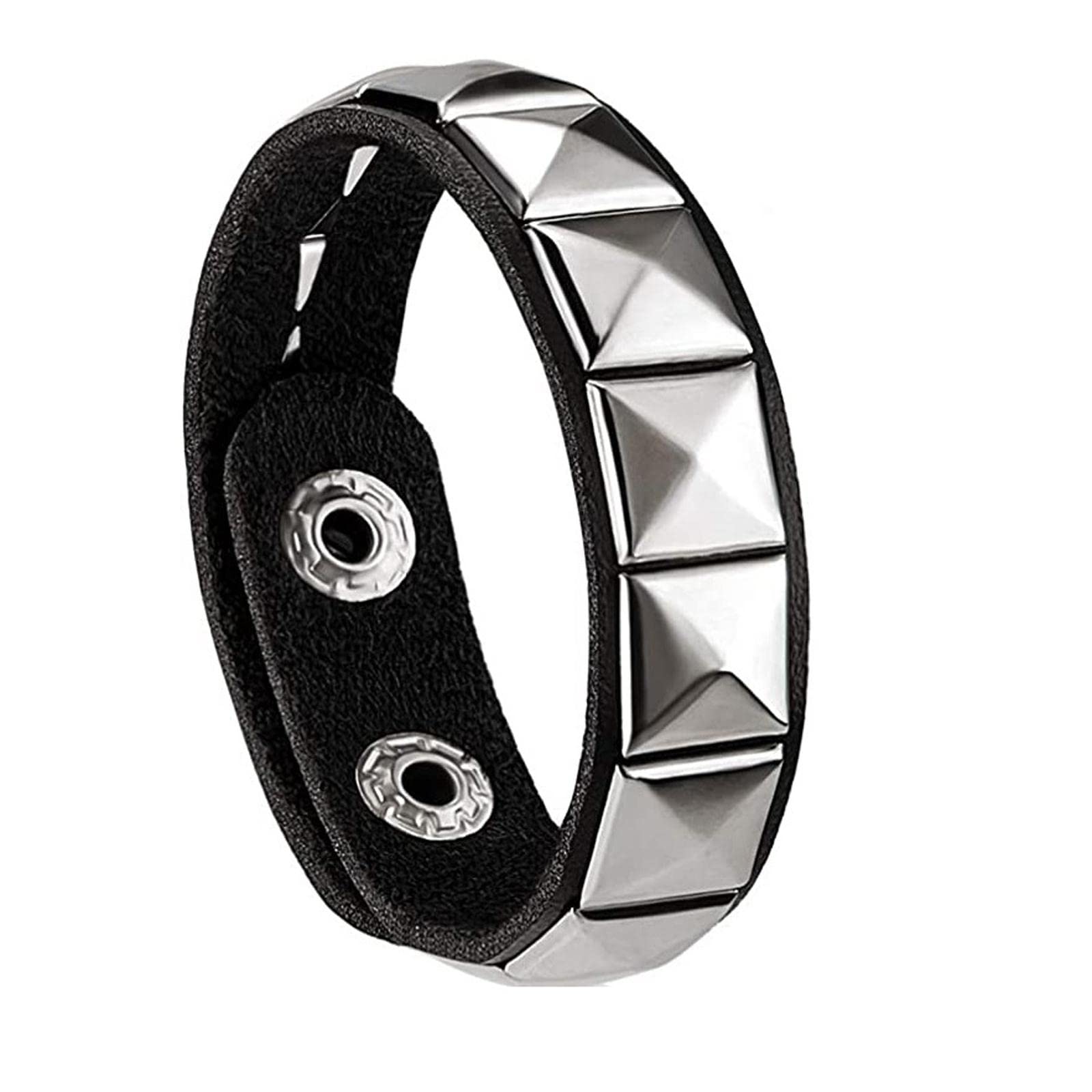 3Pcs PU Studded Punk Bracelet Unisex Wrap Bangle Fashion Gift|Clothing, Shoes & Accessories | Costumes, Reenactment, Theater-image-29