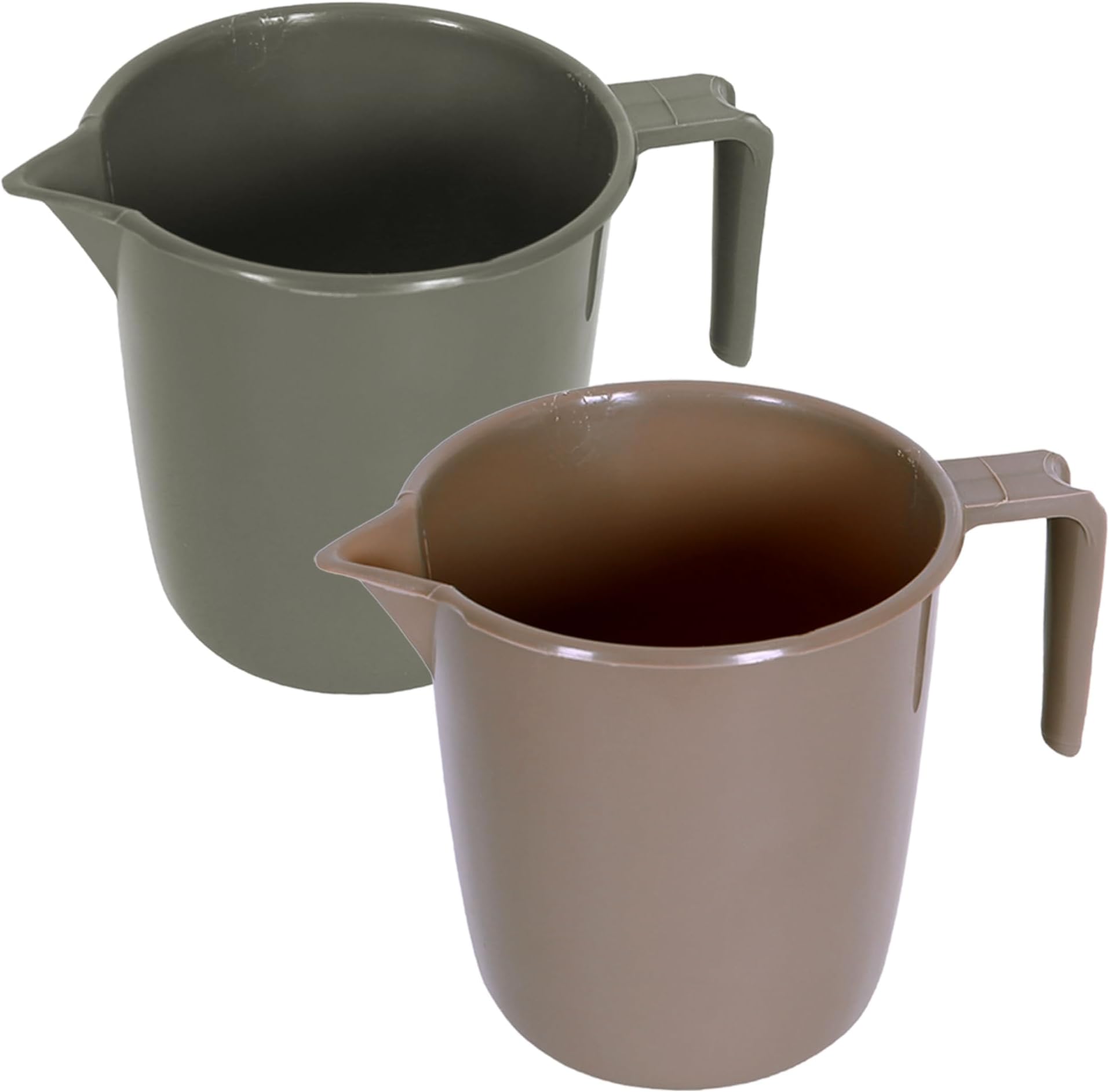 Fun Homes Floral Print Plastic Bathroom Mug 1.5 Litre- Pack of 2 ...