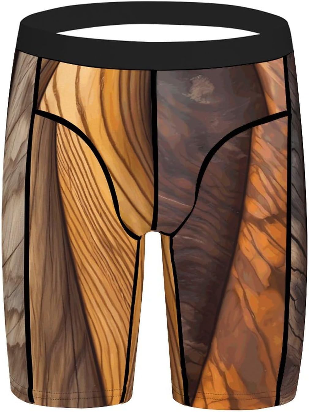 Different Wood Grains Compression Shorts Men Spandex Sport Shorts Workout Performance Baselayer Underwear