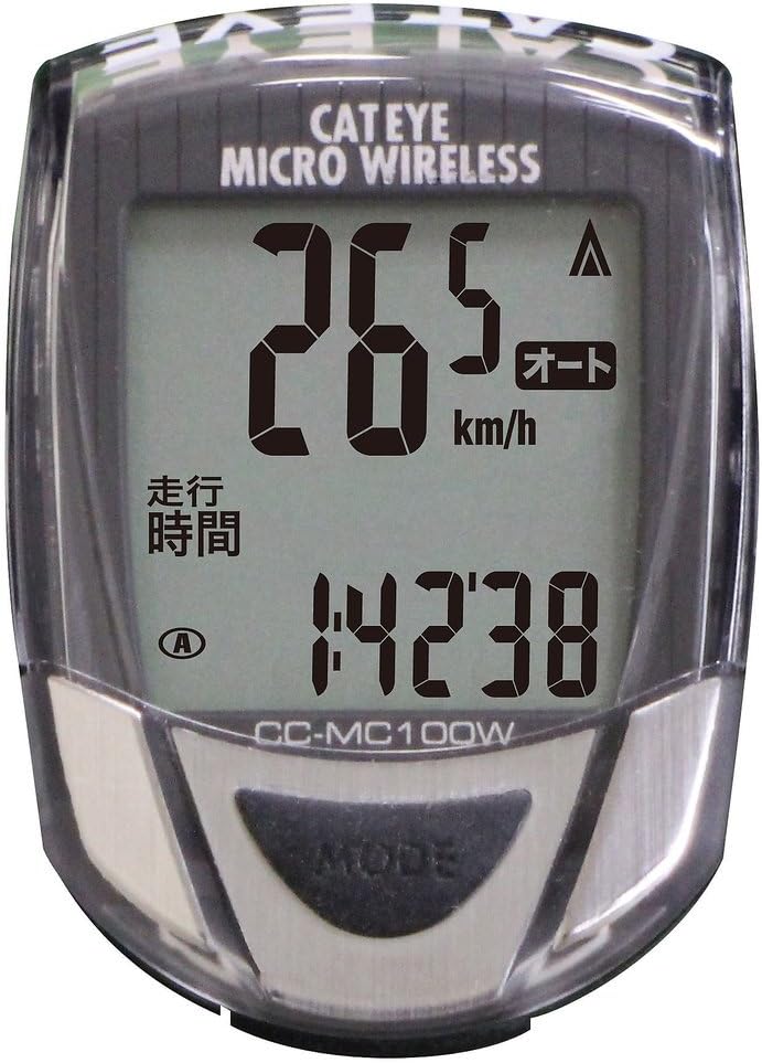 Amazon キャットアイ(CATEYE) ワイヤレスサイクルコンピュータ CCMC100W【日本語表示モデル】CE02636 BK