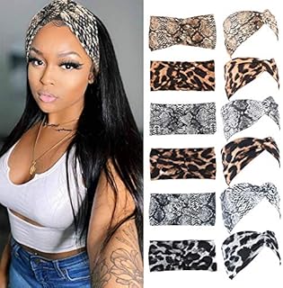 Fashion Headbands for Women Elastic Twisted Criss Cross Hair Bands for Girls Turban Headwraps Hair Accessories 6Pcs