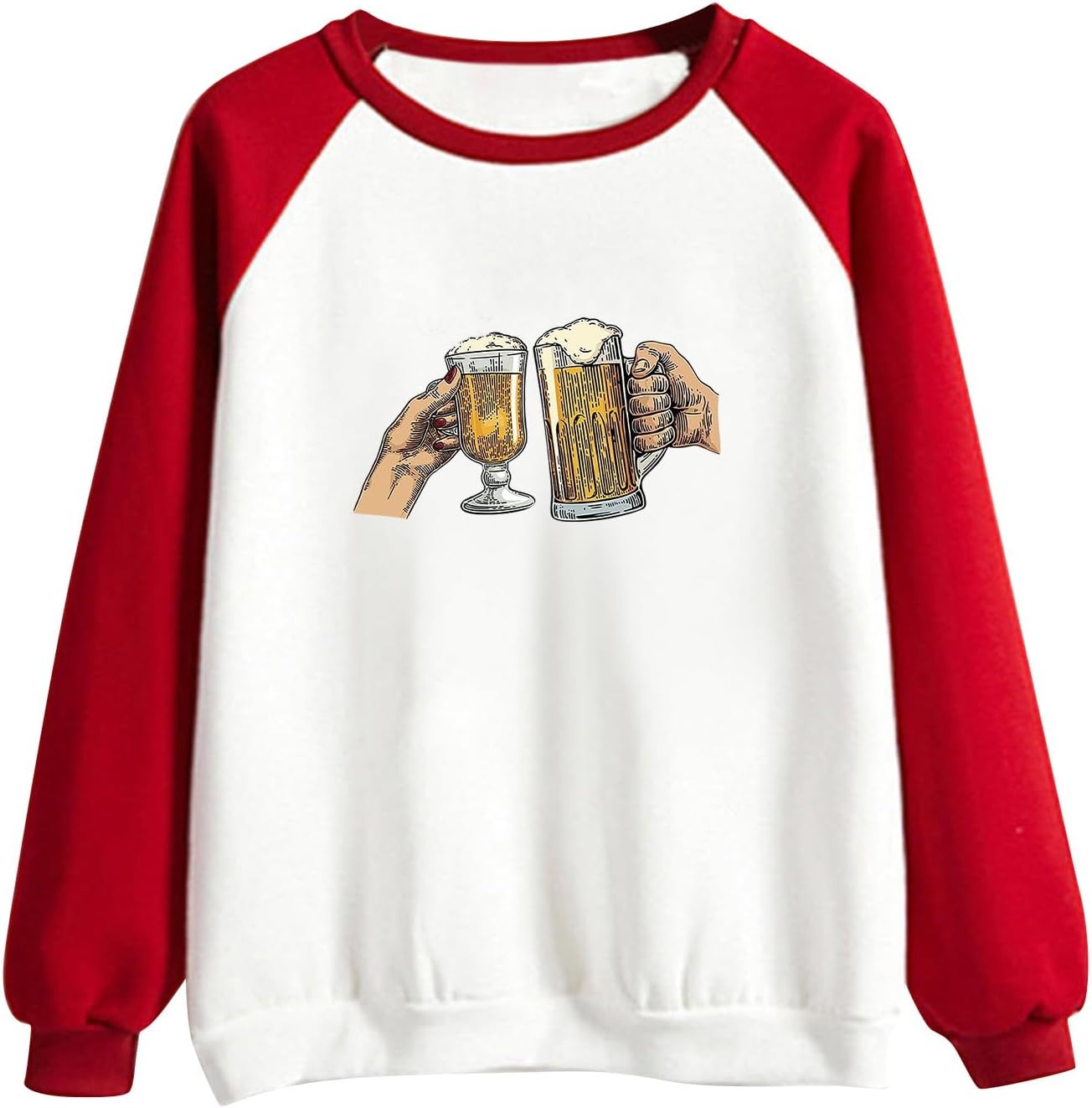 Women's Dandelion Print Colorblock Casual Fashion Sweatshirt Top Crop Top Sweatshirt Cotton