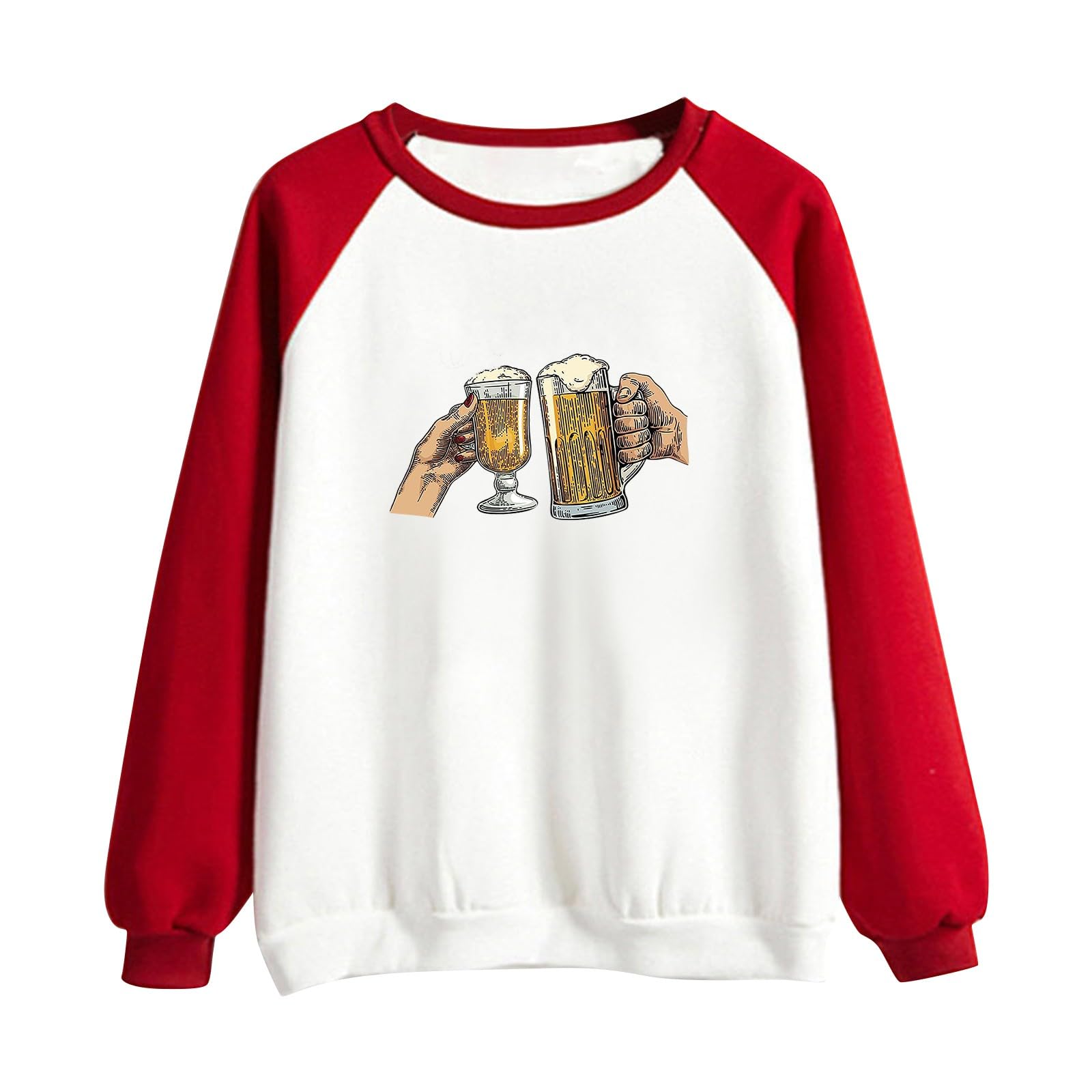 Women's Dandelion Print Colorblock Casual Fashion Sweatshirt Top Crop Top Sweatshirt Cotton