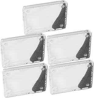 5pcs Iron Filings Magnetic Field Demonstrator Box for Physics Classroom Science Experiments Educational Teaching Tools for Magnetism Studies and Visual Learning Aid