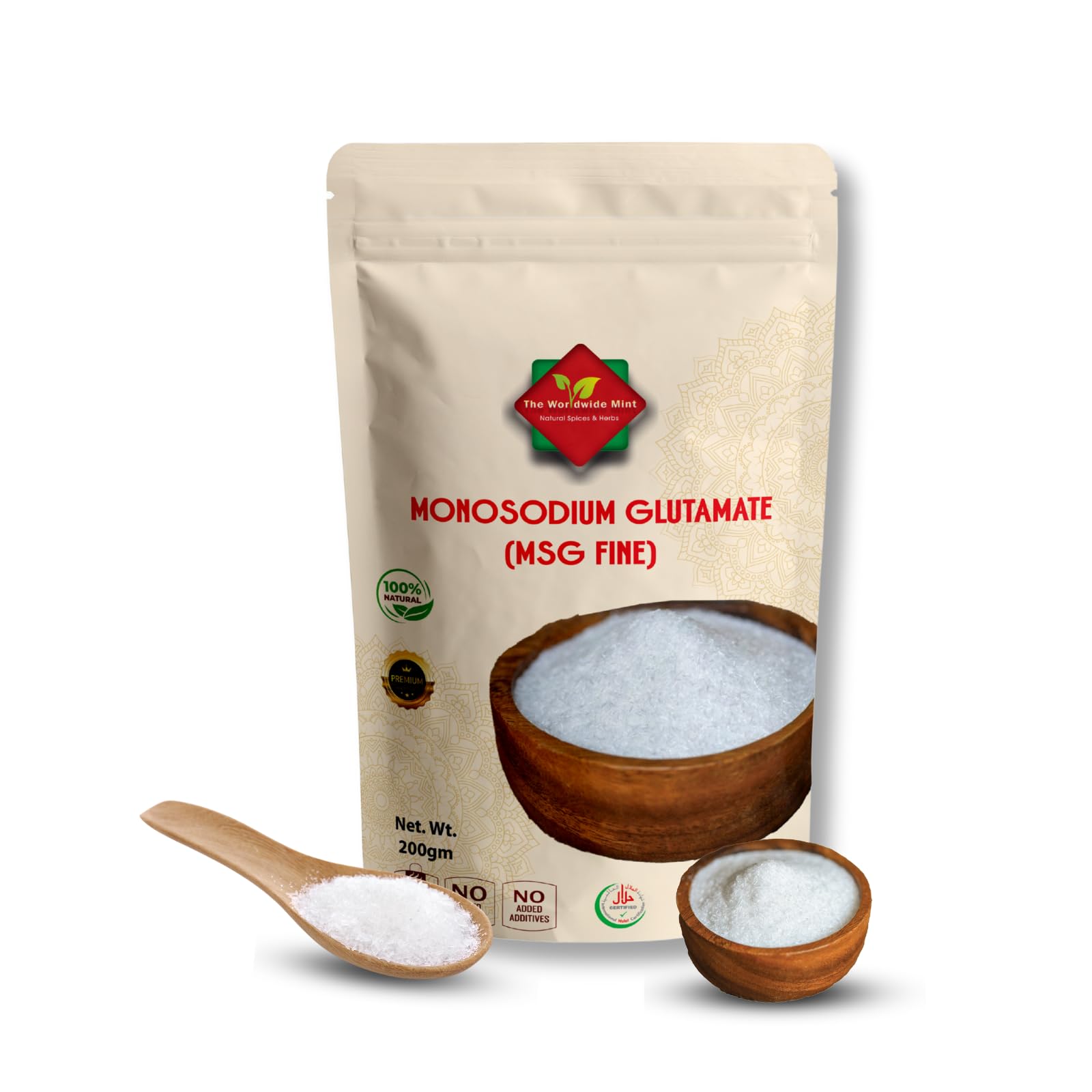 MSG Fine (200g/7.05oz) Monosodium Glutamate | Umami Seasoning | Premium Quality | Authentic | No Additives (200G)