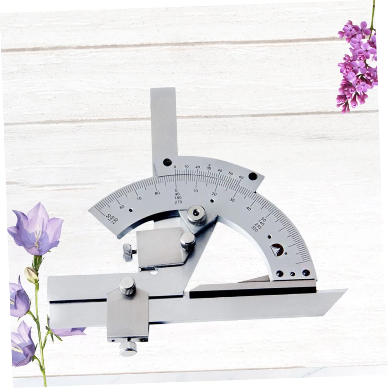 320degree Woodworking Measuring Tool Protractor Precision Goniometer Angle Measuring Ruler School Surveyor Tools