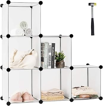 Tangkula 6-Cube Modular Storage Cabinet, Easy Assembly