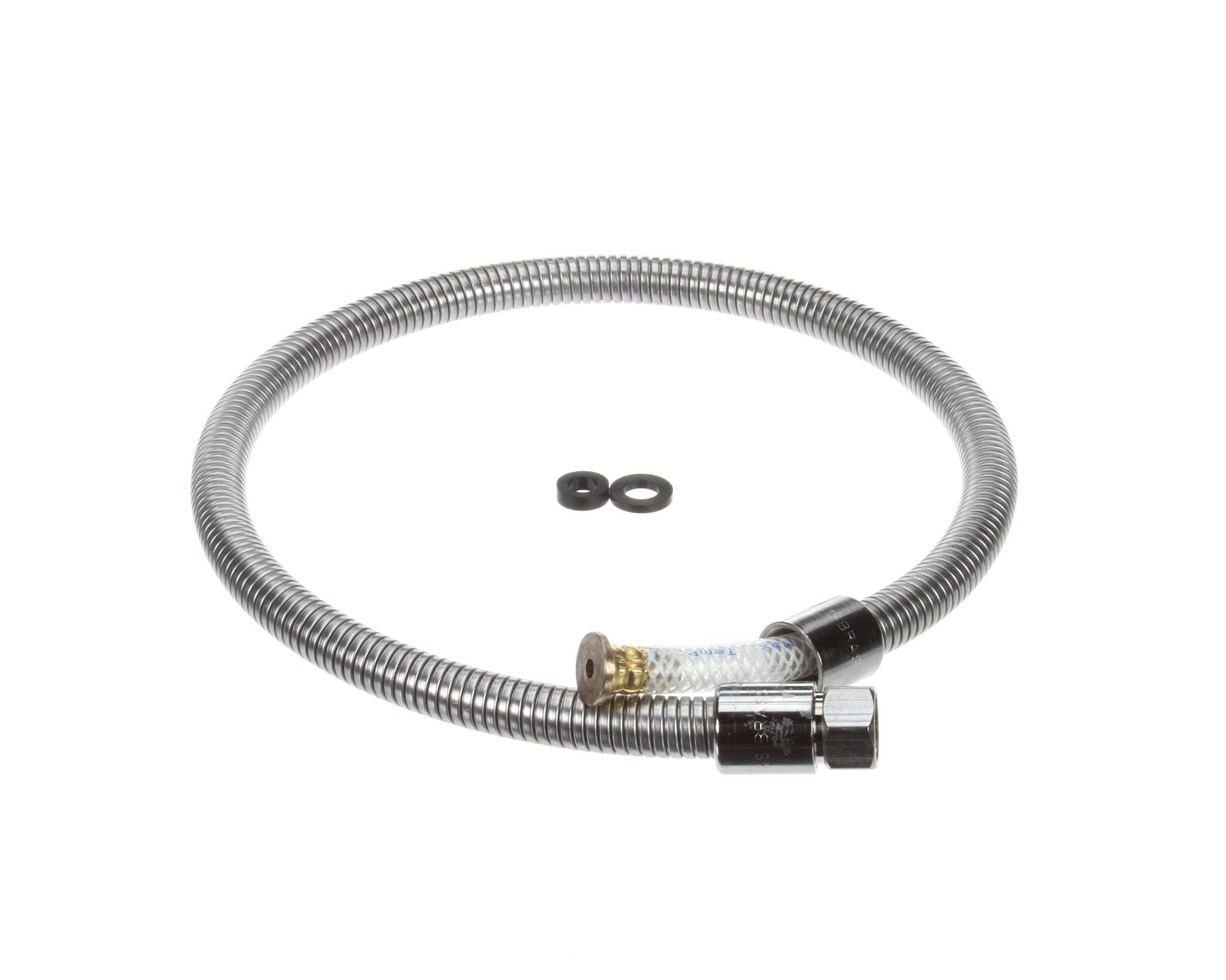 T&S Brass B-0040-H2A manguera de acero inoxidable flexible, 40 pulgadas, menos mango