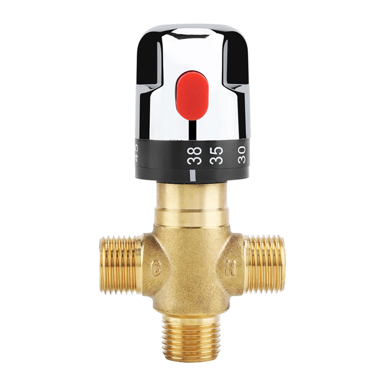 Precisions Temperature Stability 0.5in DN15 Brass Thermostatic Valves Thermostatic Mixing Valves for Domestic Plumbing Constant Temperature