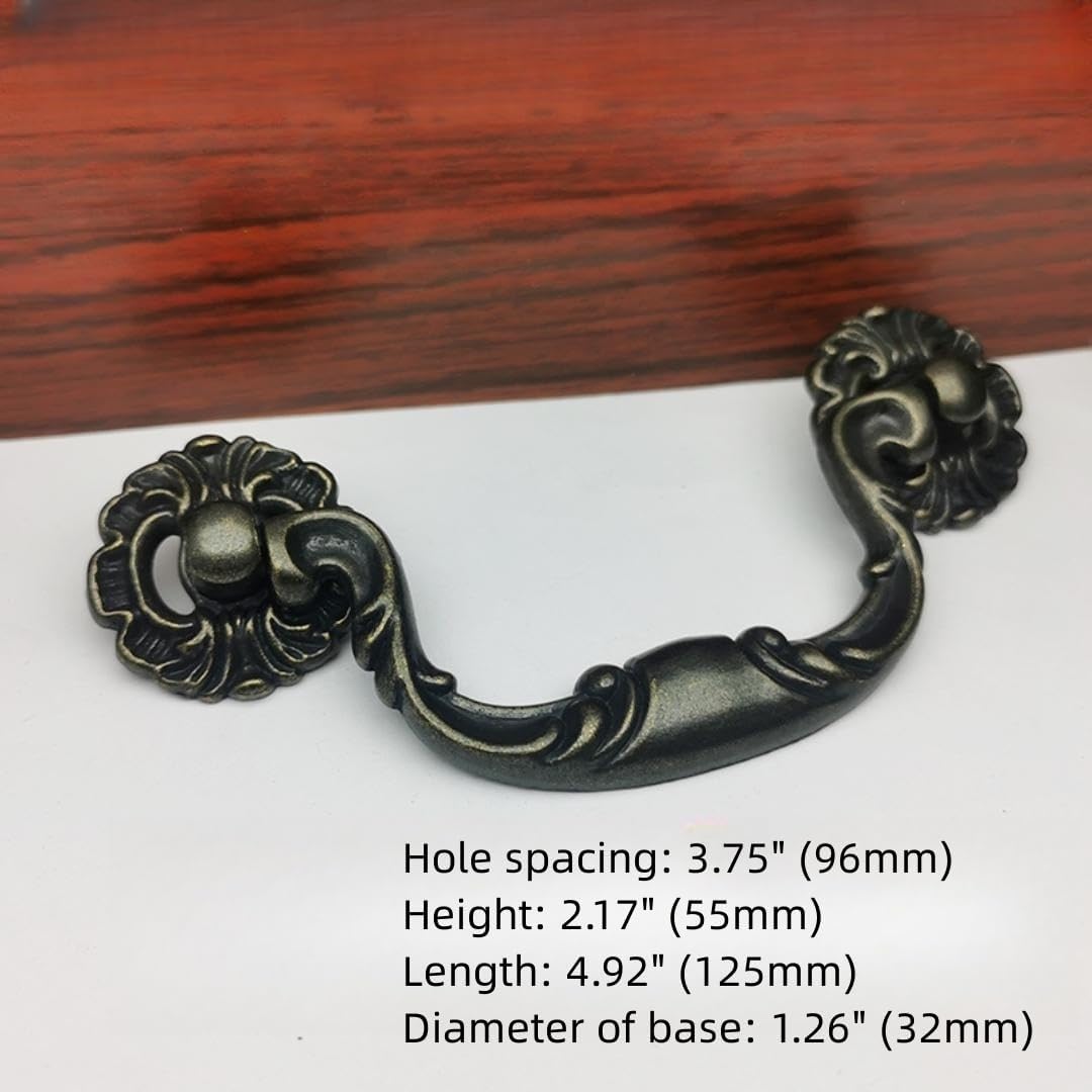 Cabinet and Drawer Knobs, 6Pcs Bedside Table Wardrobe Brass Handle Furniture Cabinet Drawer Handle-Single Hole
