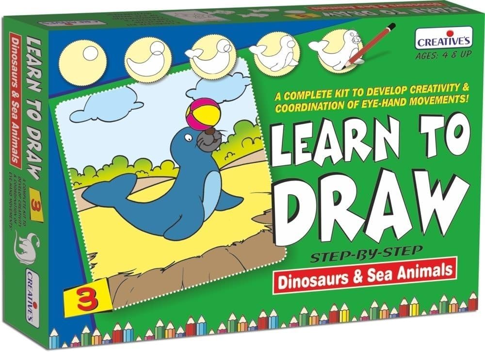 Creative Educational Learn to Draw Dinosaurs and Sea Animals Creative Games