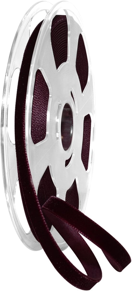 Morex Ribbon Velvet Ribbon Nylvalour, 7/8"" x 11 Yd, Beige (01225/10-427)