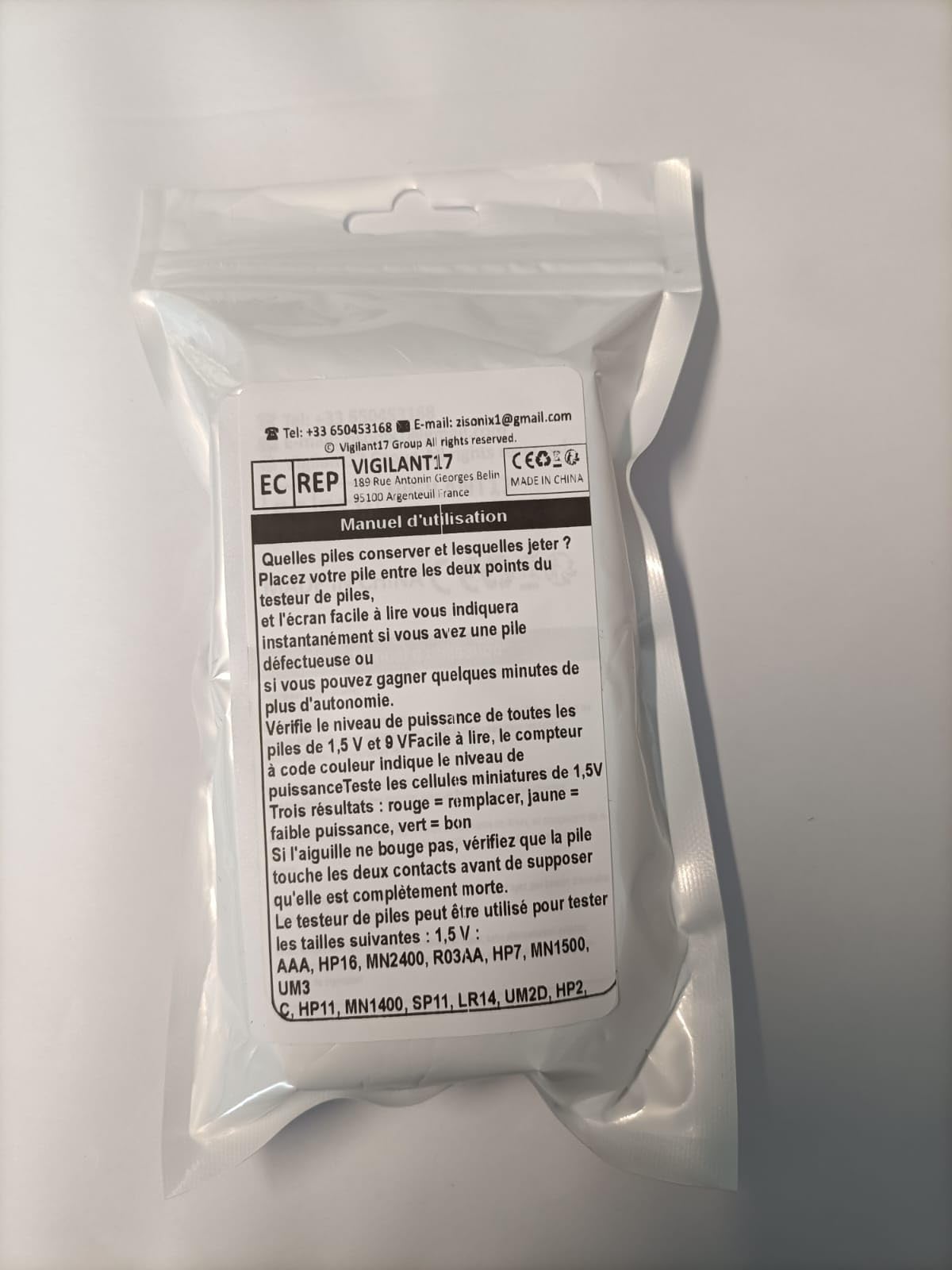 Testeur de Piles Universel BT-168D Numérique pour AA AAA C 9V Bouton
