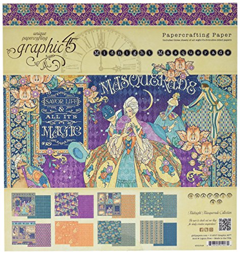 Graphic 45 Midnight Masquerade 8x8 8