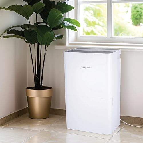 Miniatura 3 de Hisense Energy Star - Deshumidificador portátil de 50 pintas con apagado automático y temporizador, deshumidificador para el hogar y absorbente de