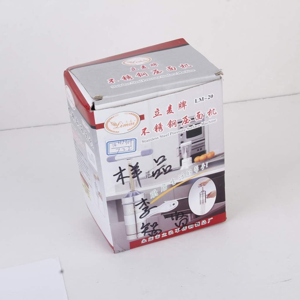 Manual Stainless Steel Pasta Maker Noodle Machine - Fresh Noodles Press for Spaghetti, Macaroni, and Juicing - Easy to Use at Home or Restaurant - Perfect for Pasta Lovers and