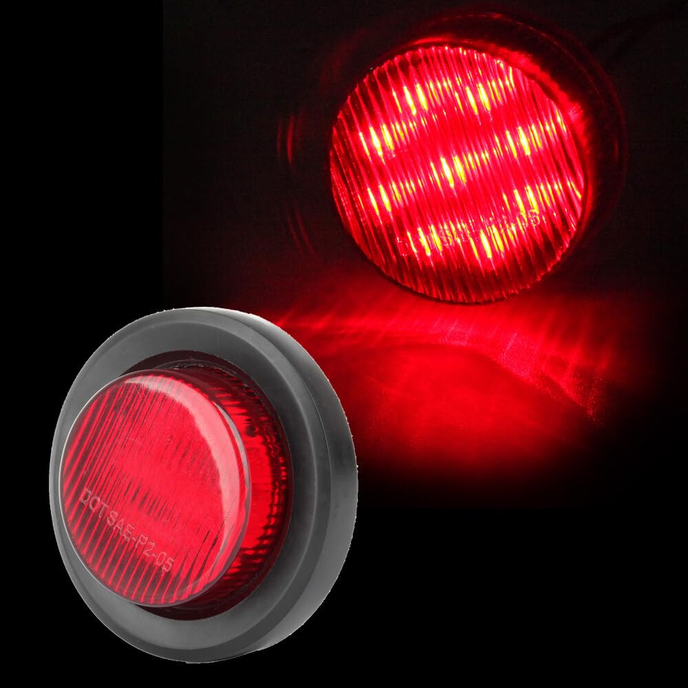 ECCPP Led Clearance Lights Black Len Red Lights Color Number of 2