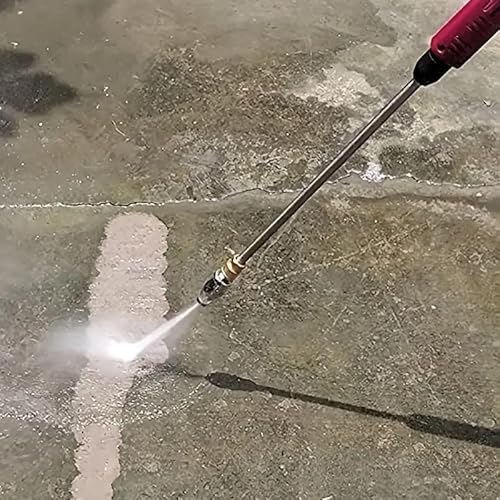 4000 PSI Stainless Pressure Washer Rotating Turbo Nozzle for Hot and Cold Water, 1/4 Inch Quick Connect, Orifice 3.0 with 7 Pieces Spray Nozzle Tips Kit Multiple Degrees (Stainless Steel Orifice 3.0) - Image 5