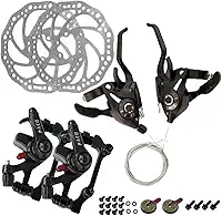 Kit Freio a Disco de Bicicleta Com Alavancas Vfire 24 Velocidades