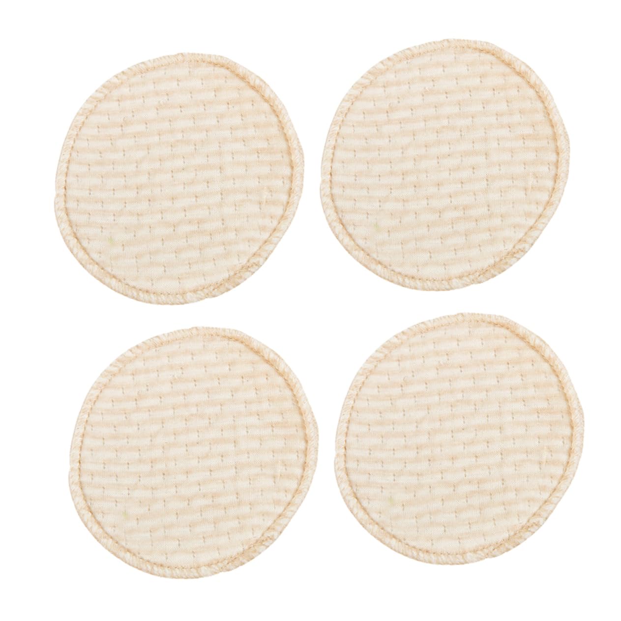 ORFOFE 4pcs Breastfeeding Inserts Lily Nursing Pads Overflow Mat Washable Cotton