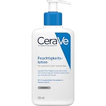 CeraVe Feuchtigkeitslotion Leichte K rperlotion f r trockene bis sehr trockene und zu Neurodermitis neigende Haut geeignet F r K rper und Gesicht
