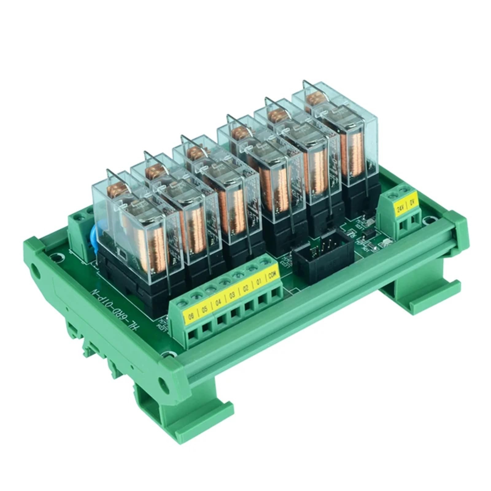 1 x moduł przekaźnikowy G2R-1-E 12V 24V 16A 6-kanałowy moduł przekaźnikowy karta sterownika karta wzmacniacza wyjścia karty (NPN, INPUT 12 V)