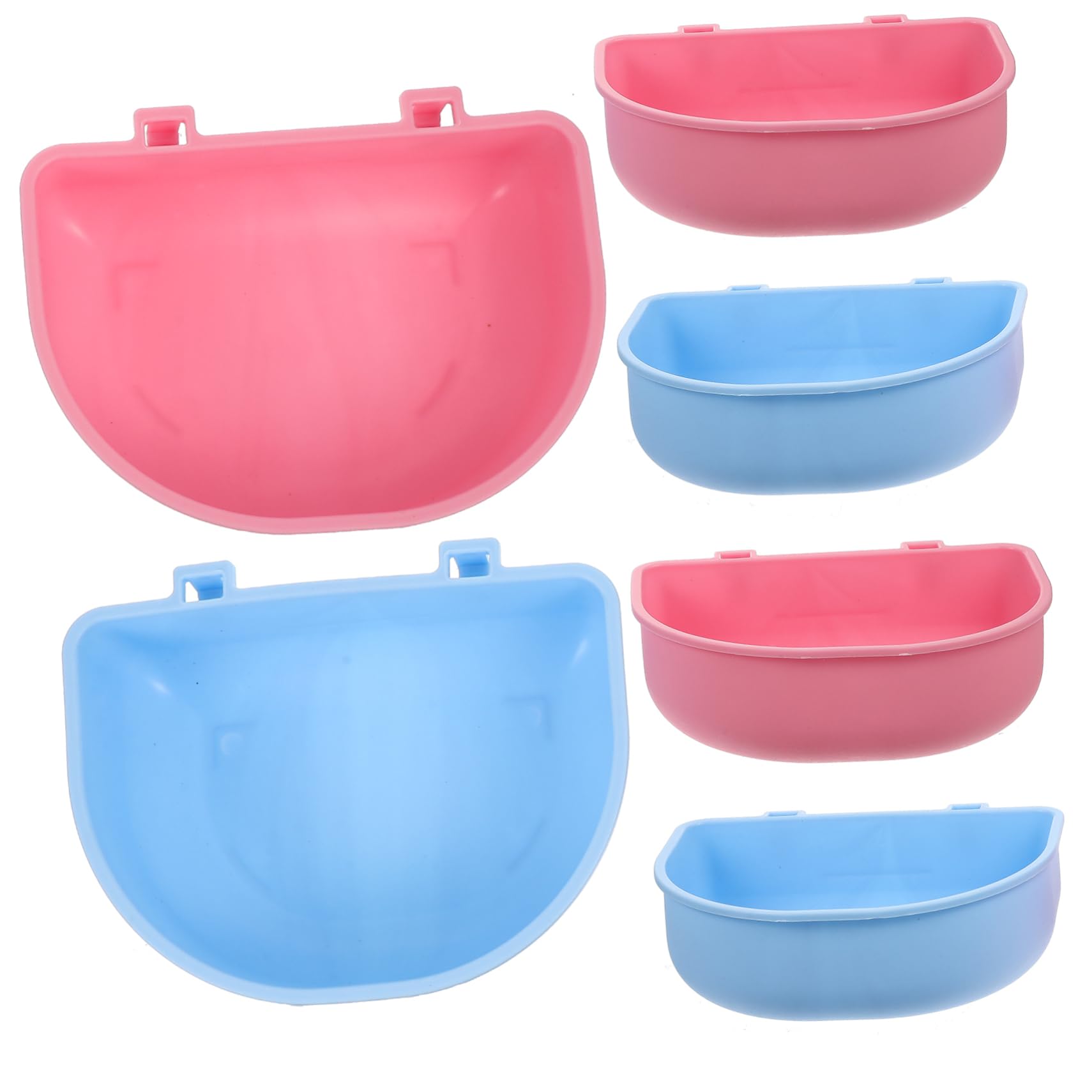 FONDOTIN 6-Pack Pet Rats Accessories Safe Hanging Water Bowl for Hamsters Chinchillas