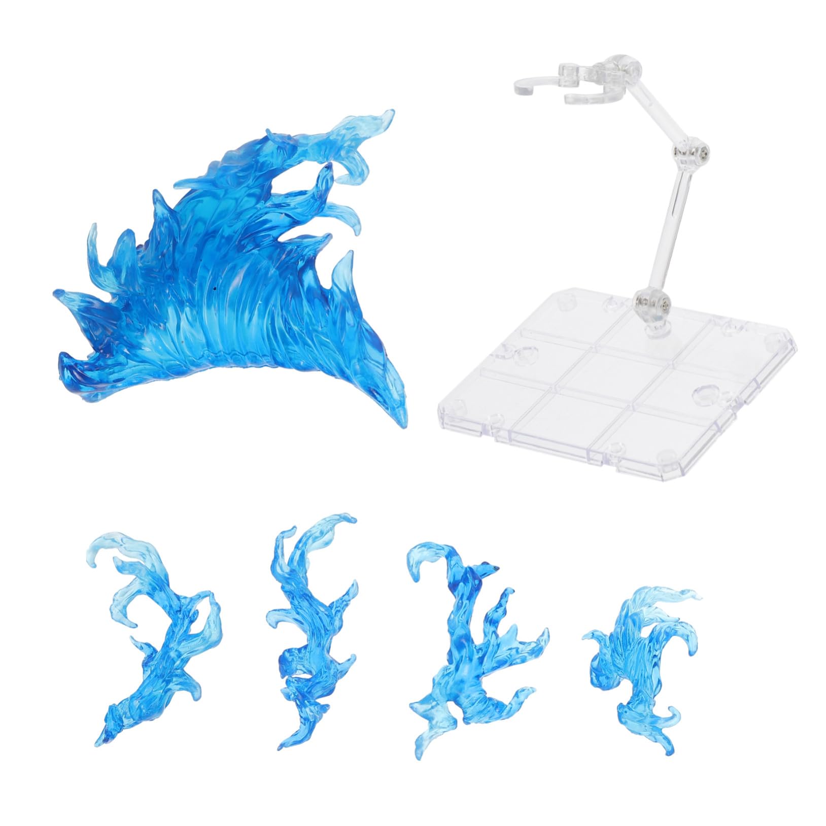 iplusmile Soporte Transparente para Figuras de Acción con Efecto Azul Base para Exhibición y Montaje de Muñecas Soporte Resistente para Figuras Coleccionables