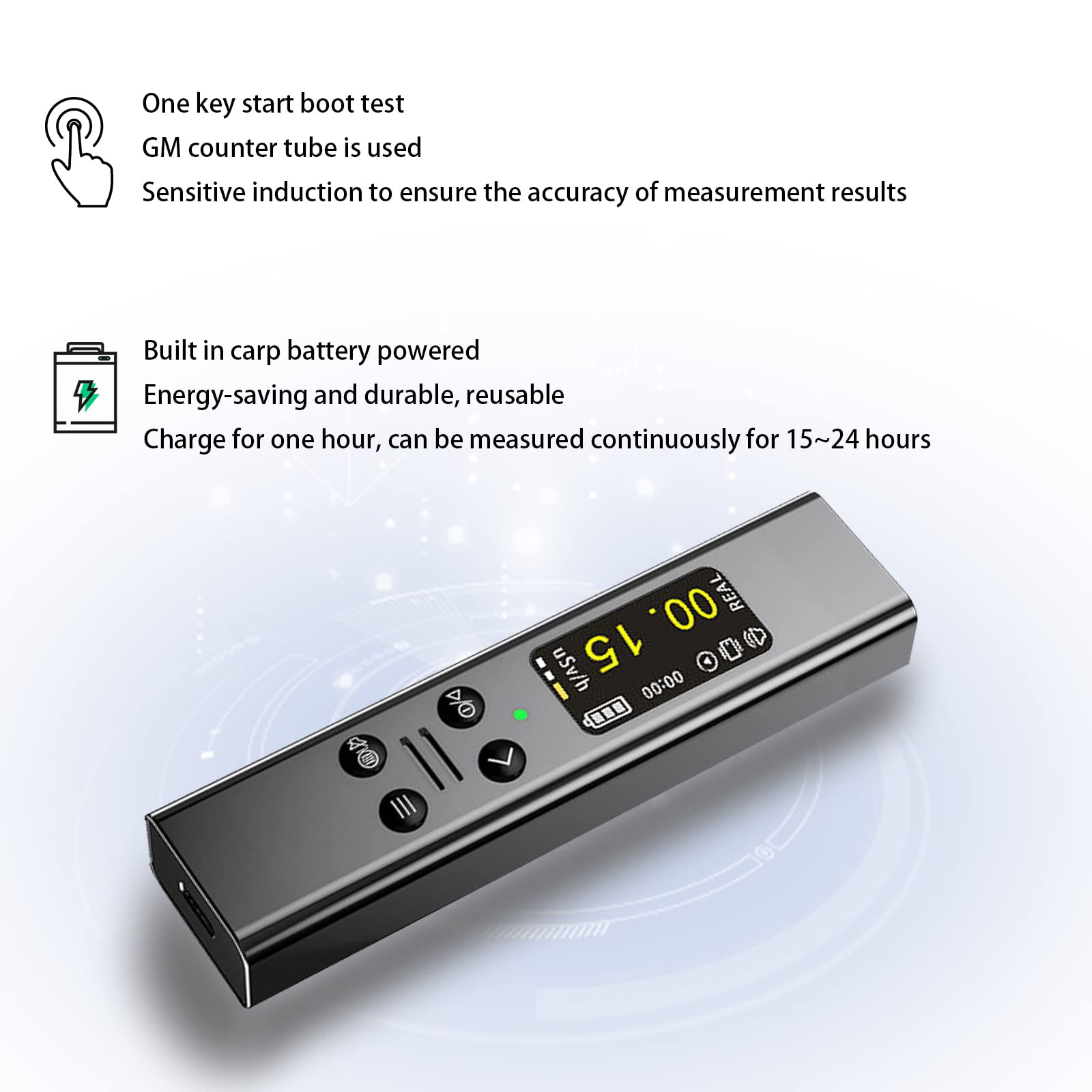 Amazon | ガイガーカウンター パーソナル放射線検出器 核線量計 Emf 
