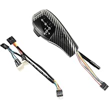 LHD Automatic LED Gear Shift Knob retrofit kit Compatible with 06-12 BMW E90 3 Series Sedan, 07-10 E92 E93 3 Series Coupe/Convertible, 09-12 Z4, 10-12 X1, LED Illuminated Carbon Fiber Knob