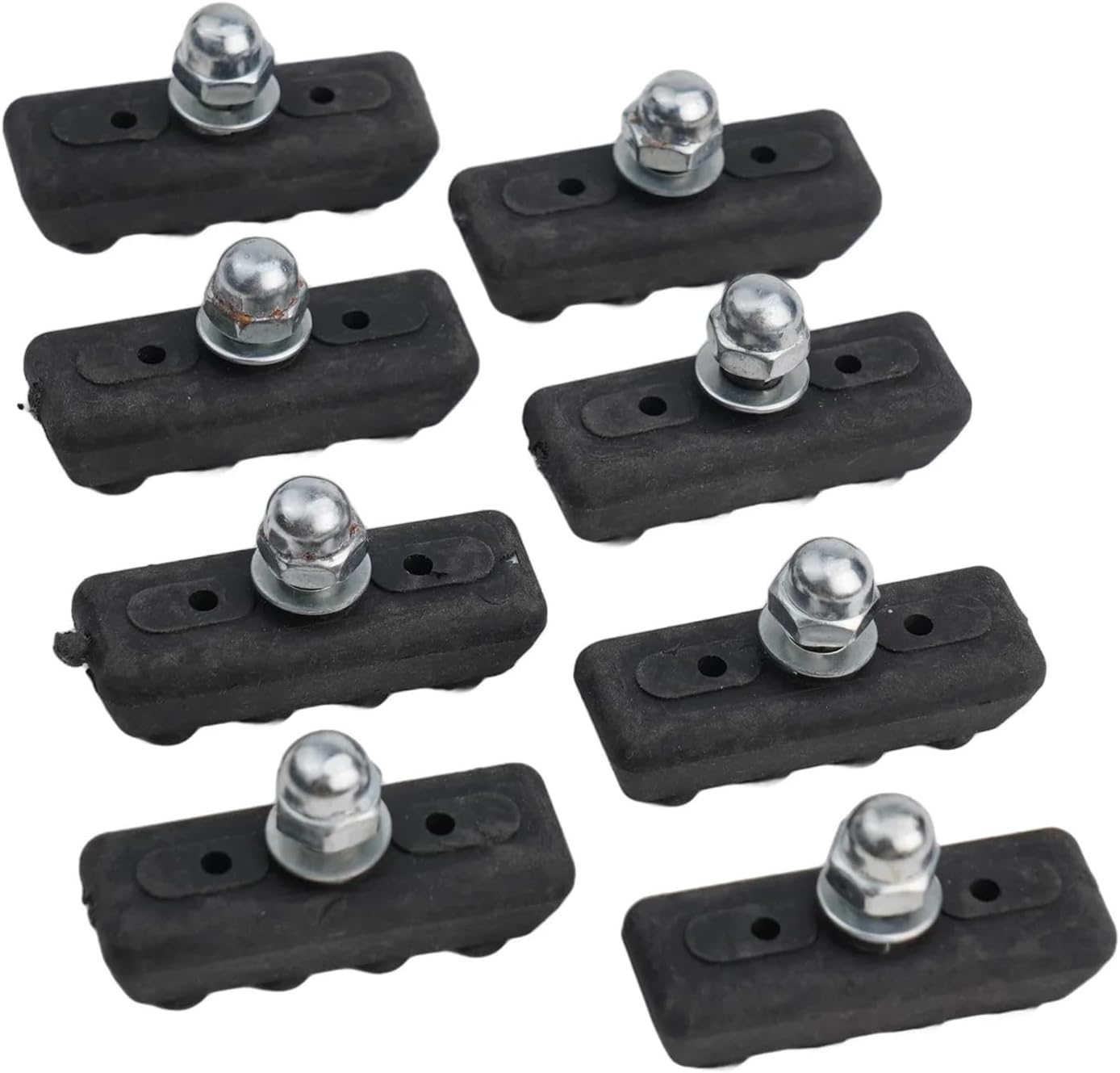Bike Brake Pads 60pcs Compatibility V Brake Pads Electric Bicycle Package Content Drainage and Sand Texture Design for Enhanced Safety