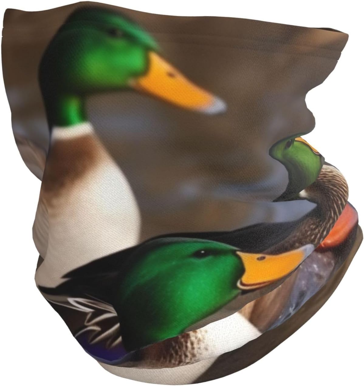 Neck Warmer Winter, Mallard Ducks Print For Cold Weather Winter Face Mask,Thick Warm Neck Gaiter Face Scarf,For Men Women Skiing Cycling - With Rope