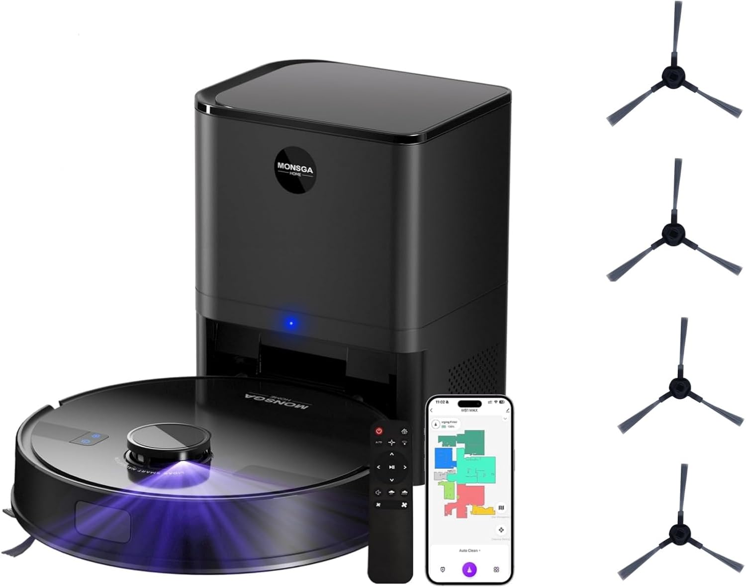 MONSGA MS1 MAX Robot Vacuum and Mop Combo – Pack Australia Ubuy