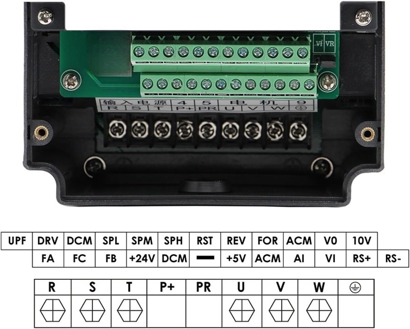 220v 2.2kw ER25 air Cooled Spindle 4 pcs Bearings Ceramic Ball Bearings 0.01mm & 2.2kw VFD/Inverter(220v)